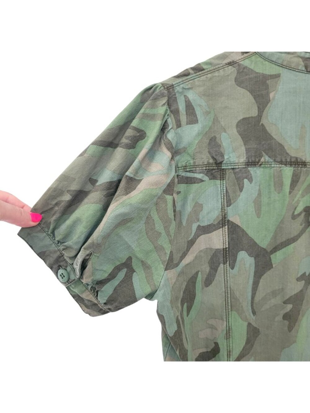 Sanctuary Standard Surplus Risk Taker Romper Womens Size 12 Palm Camo - Picture 5 of 7